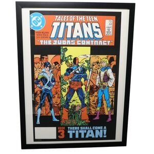 Tales of the Teen‎ Titans #44 Framed 12x16 Judas Contract Art Pérez | DC Comics